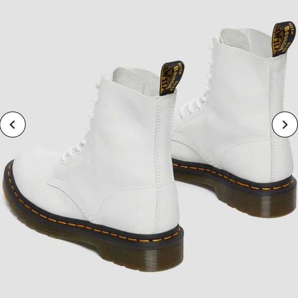 Dr. Martens 1460 Pascal Virginia Soft Leather Boots White US Woman 8, US… - Picture 3 of 14